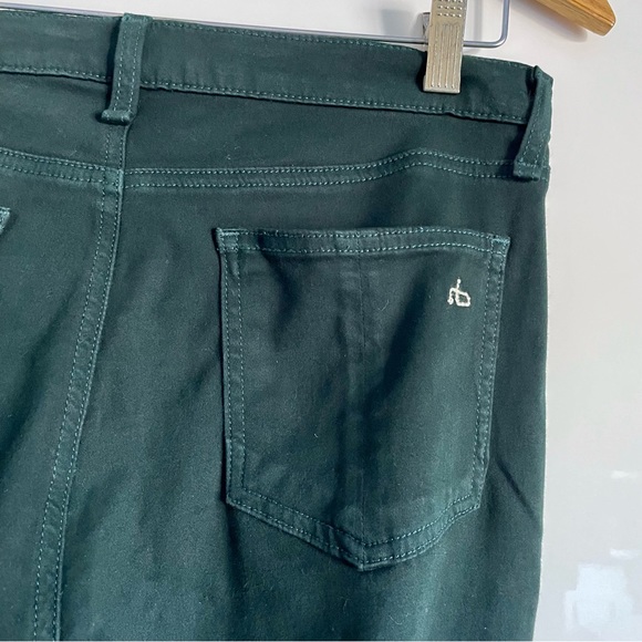 Rag & Bone Dark Green Scarab The Twill Legging Skinny Jeans Size 29 EUC - Picture 8 of 13